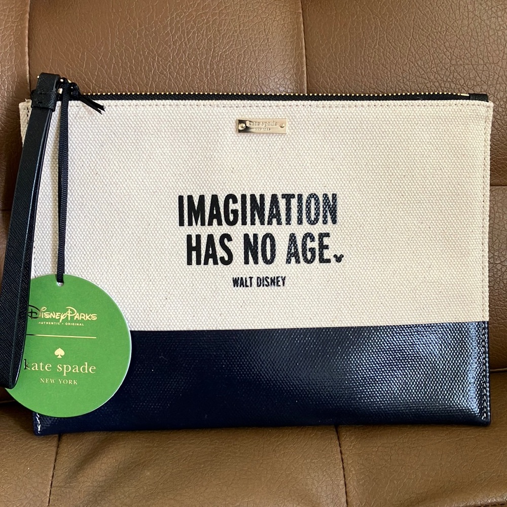 Kate Spade Disney Imagination has no Age clutch